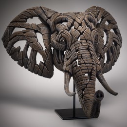 elephant bust edge sculpture