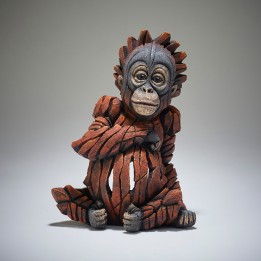 baby orangutan edge sculpture