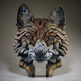 fox bust edge sculpture