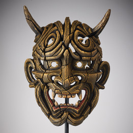 japanese hannya mask edge sculpture