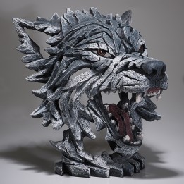 wolf bust edge sculpture