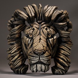 lion bust edge sculpture