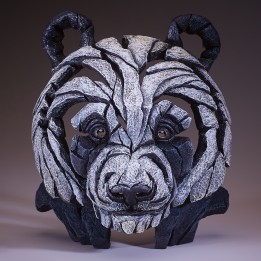 panda bust edge sculpture
