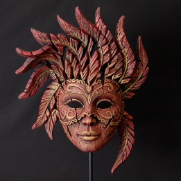 venetian carnival mask edge sculpture