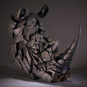 rhunoceros bust edge sculpture