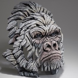 gorilla bust edge sculpture