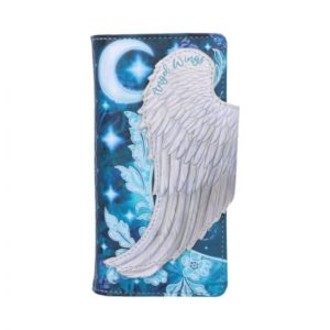 Angel Wings White Feather Embossed Purse