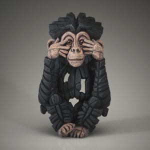 Edge Sculpture - Baby Chimpanzee - See No