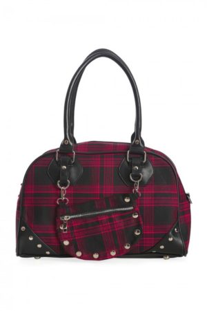 Red Warren Plaid Handbag - Banned