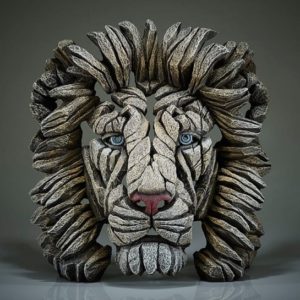 White Lion Bust - Edge Sculpture
